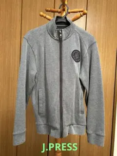 J.PRESS ジップアップジャケット　グレー　サイズＭ　美品