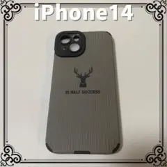 【新品未使用】iPhone14 鹿ワンポイント スマホケース