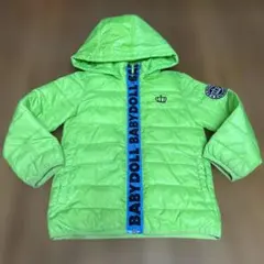 BABYDOLL 蛍光グリーン ダウンコート 130cm