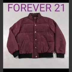 フォーエバー21 ダウンジャケット　Lサイズワインレッド　USED