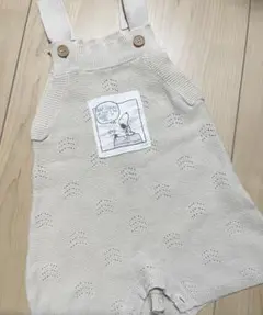 【美品】スヌーピー SNOOPY ニットロンパース