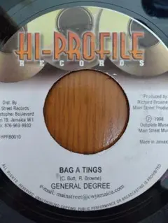 GENERAL DEGREE BAG A TINGS 1998