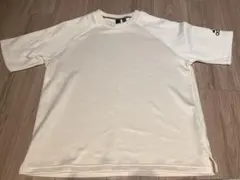 【美品】adidas モカホワイト Tシャツ　Lサイズ　スポーツウェア