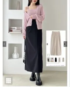 GRL バックスリットタイトロングスカート[sm14]