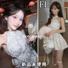 ダーリッチ darich アメスリギャザーフレアミニワンピース GRY FL