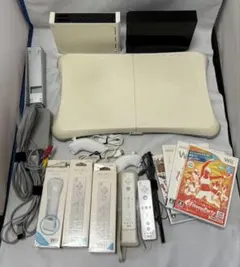 Wii本体セット　バランスボード　ソフト　ジャンク品扱い
