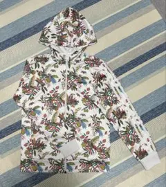 adidas neo 花柄 フルジップパーカーM