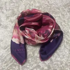 ★週末セール★ 新品　ランバンコレクション シルク100% スカーフ 日本製