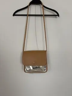 WEGO クリアショルダーバッグ　巾着付き