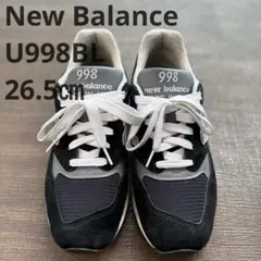 〈26.5㎝〉Made in USA U998BL ニューバランス 黒のサムネイル