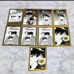 名探偵コナン 原作コミックシーン ポストカード 9枚セット　箔押しポストカード
