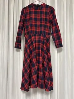 ワンピース　チェック　新品未使用