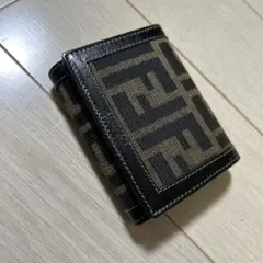 FENDI 三つ折り財布 ブラック/ブラウン