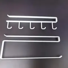 ホワイト金属製フックセット