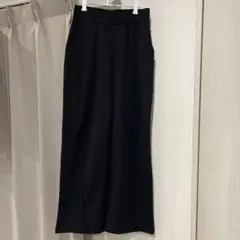 ブラック ワイドパンツ