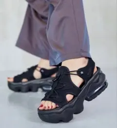 NIKE ナイキ　エアマックスココ　エアココ　ブラック 厚底　サンダル 24㎝