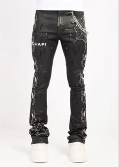 GUAPI OBSIDIAN BLACK WAXED SPIDER DENIMのサムネイル