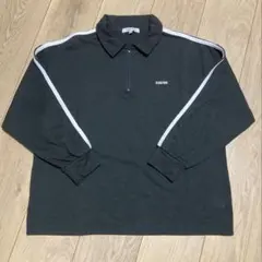 グローバルワーク　ハーフジップアップ　カットソー　150cm 黒