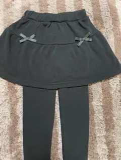 120サイズ　裏起毛　スカッツ　長ズボン　パンツ　黒色