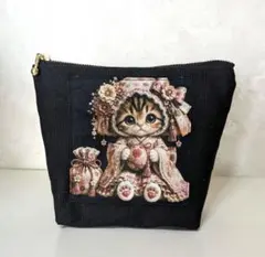 ✨️イベント品✨️❣️保冷・保温マチ付きポーチ 猫609 パネル