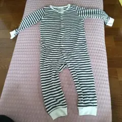 H&M ストライプロンパース 18M