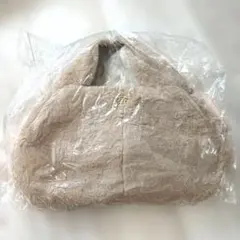 Maison de FLEUR 2Way フェイクファークラウドバッグ　ベージュ