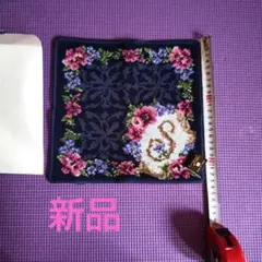 Enjeau イニシャルハンカチタオル　S　日本製