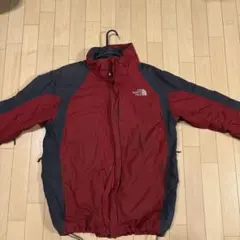 THE NORTH FACE ナイロンジャケット レッド×ブラック