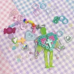 原宿　ガイコツ　ハロウィン　天使　ジャラジャラ　ストラップ♡1