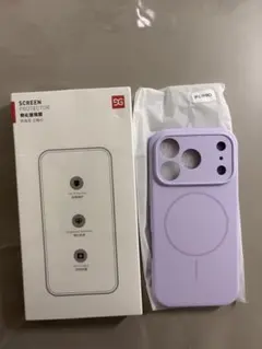 新品 iPhone17Pro ラベンダーケース＋フィルム2枚
