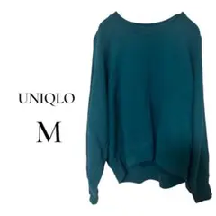 UNIQLO スウェットシャツ トレーナー スウェット ブルーグリーンM