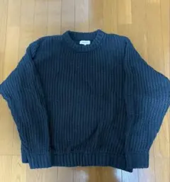 MONO-MART クルーネックニット Lサイズ チャコール