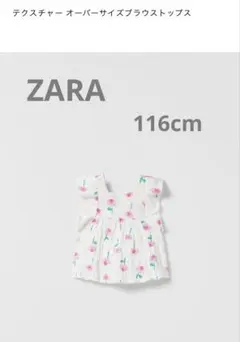 ZARA 116cm ブラウストップス 新品タグ付き