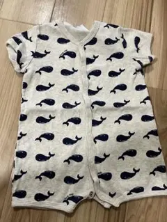 PETIT BATEAU クジラ柄ロンパース 6m/67cm