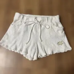 ジェラートピケホワイトルームウェアショートパンツフリーサイズ