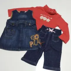 【ZARAbaby GAP 】ザラ ベビー服 70 トップスボトムス３点セット