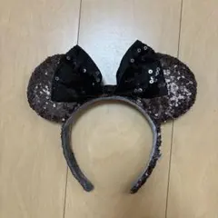 ディズニー ミニー耳カチューシャ 黒と茶色