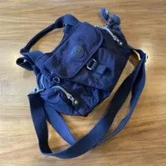 kipling ネイビー　ショルダーバッグ