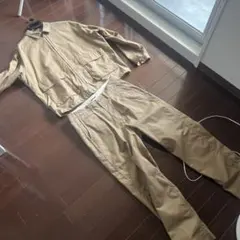 ベージュ ワークジャケット パンツ セットアップのサムネイル