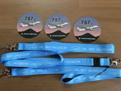 jalスカイミュージアム 工場見学　ストラップとステッカー