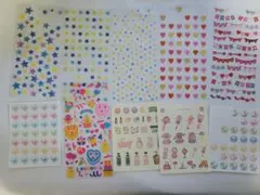 まとめ売り 使いかけ シール 星 ハート