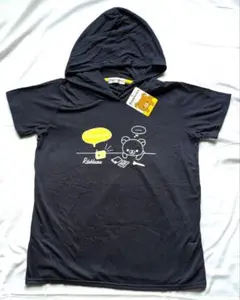 リラックマ 半袖フード付きTシャツ ネイビー(L)のサムネイル