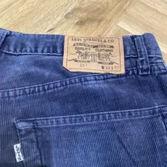 訳ありLevi Strauss & Co. 551 リーバイスデニムコーデュロイ