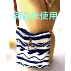 《kahiko》 カヒコ フリース 波模様 ショルダーバッグ コンチョボタンのサムネイル