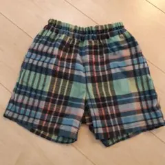 BREEZE チェック柄 ハーフパンツ 110