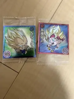 ドラゴンボール　ウエハース　ベジータ Jr. 孫悟空 Jr. セット
