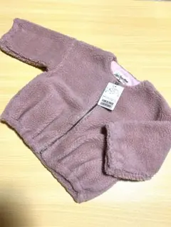 新品タグ付き ラブ&ピース&マネー ボアブルゾン 80㎝