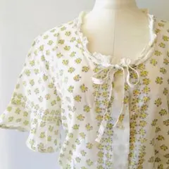 ユーロビンテージ ロングネグリジェ ナイトドレス 花柄