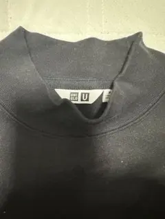 UNIQLO U ブラック ブラッシュドシャージーモックネック