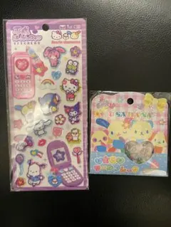 平成はっぴーフォンサンリオキャラクターズ ウサハナ おはじきシール